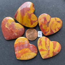 Load image into Gallery viewer, Family of 5 Red and Yellow Ocean Jasper
