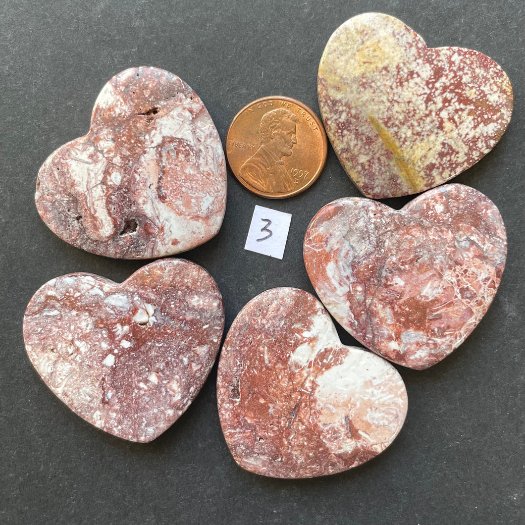 Family of 5 Red Ocean Jasper