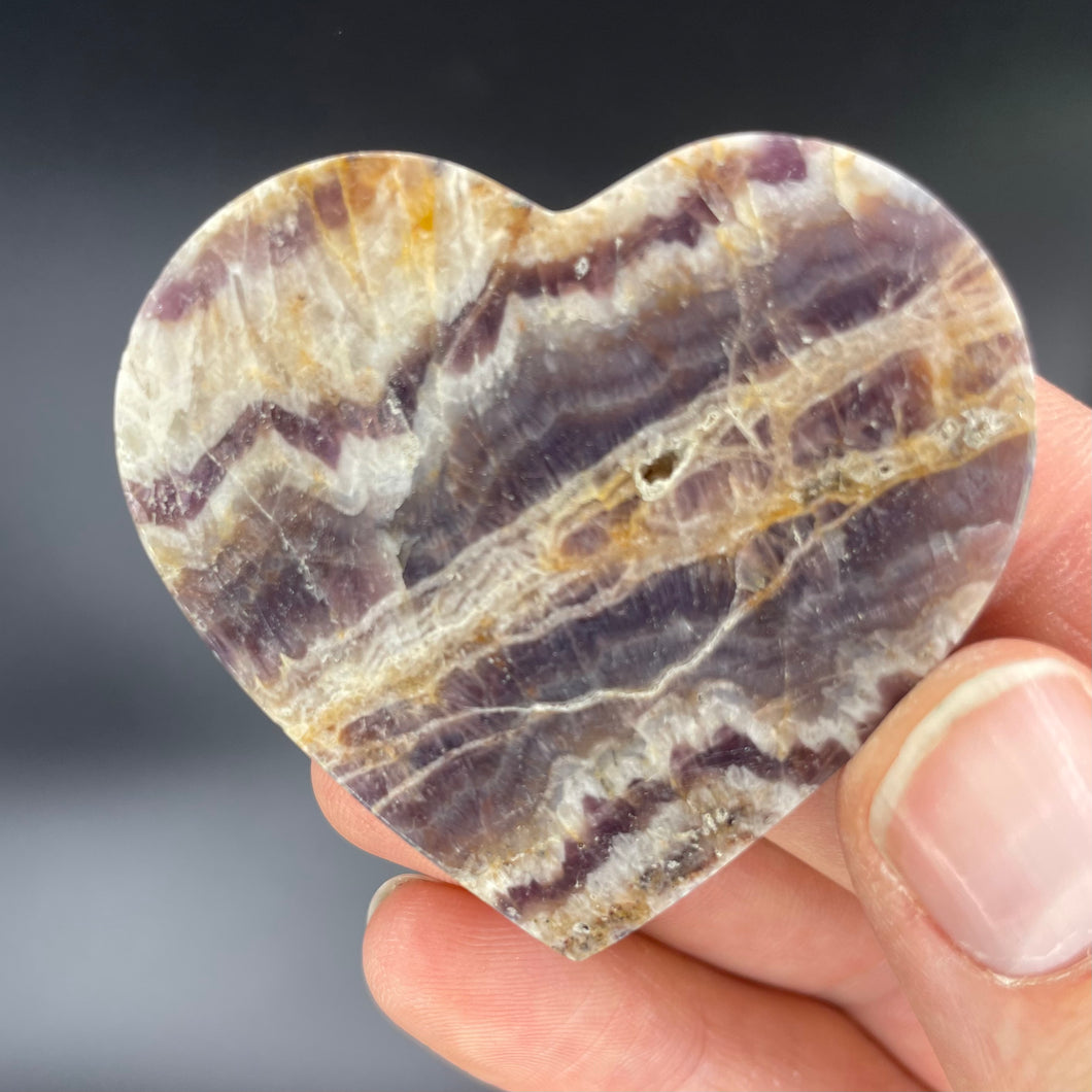 Large Dream Amethyst Heart Rocks