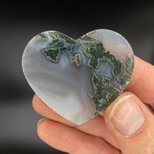 Load image into Gallery viewer, Large Moss Agate Heart Rocks
