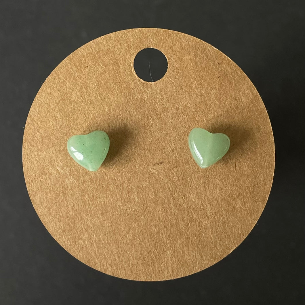 “Little Reminders” - Tiny Heart Rock Earrings