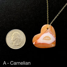 Load image into Gallery viewer, Assorted Heart Rock Necklaces
