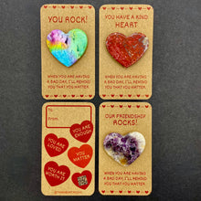 Load image into Gallery viewer, Heart Rock Valentines (Cards Only*)

