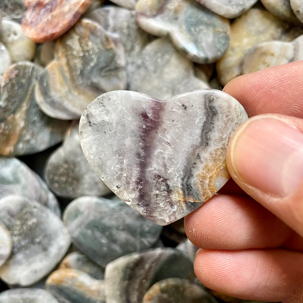 Dream Amethyst Heart Rocks
