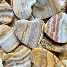 Load image into Gallery viewer, Brilliant Yellow Sweater Agate Heart Rocks
