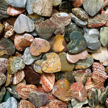 Load image into Gallery viewer, Colorful Ocean Jasper Heart Rocks
